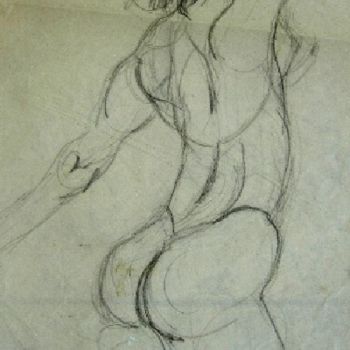 Dibujo titulada "Desnudo" por Cristina Vidal, Obra de arte original