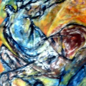 Pintura titulada "Caballo interior" por Cristina Vidal, Obra de arte original