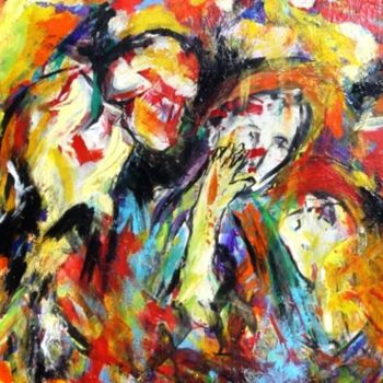 Pintura titulada "Detalle de " De amo…" por Cristina Vidal, Obra de arte original