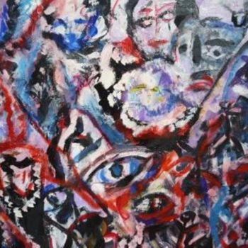 Painting titled ""La terrorifica men…" by Cristina Vidal, Original Artwork