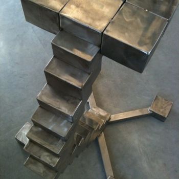 Sculpture titled "stool staircase" by Cristo Ash, Original Artwork