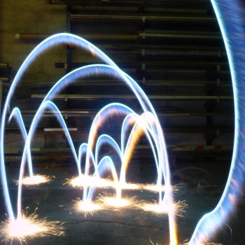 Photography titled "Flame effect" by Cristo Ash, Original Artwork, Light Painting