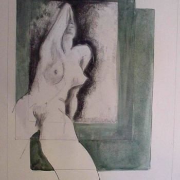 Painting titled "Life Drawing 15" by Catherine Rogers, Original Artwork, Oil