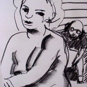 Malarstwo zatytułowany „Life Drawing 27” autorstwa Catherine Rogers, Oryginalna praca, Olej