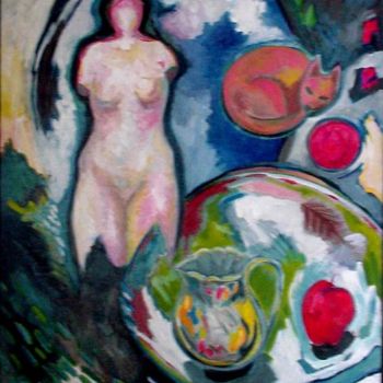 Painting titled "Invisible Woman II" by Catherine Rogers, Original Artwork, Oil