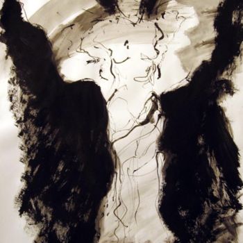 Schilderij getiteld "Angel #2: Rudenskol…" door Catherine Rogers, Origineel Kunstwerk, Olie