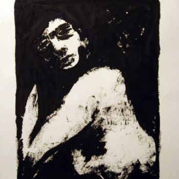 Ζωγραφική με τίτλο "Figure: Studio #3" από Catherine Rogers, Αυθεντικά έργα τέχνης, Λάδι