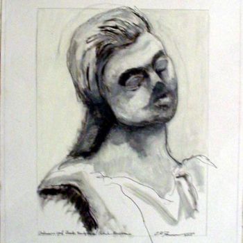 Painting titled "Greek Head" by Catherine Rogers, Original Artwork