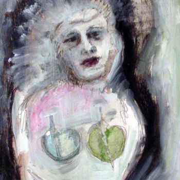 Pintura titulada "British Madonna" por Catherine Rogers, Obra de arte original