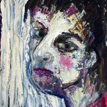 Painting titled "FACE" by Catherine Rogers, Original Artwork