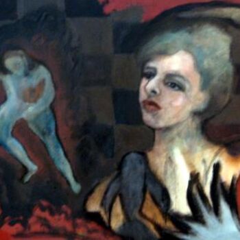 Painting titled "Escaping Thoughts" by Catherine Rogers, Original Artwork, Oil