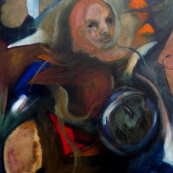 Painting titled "Immigrant" by Catherine Rogers, Original Artwork, Oil