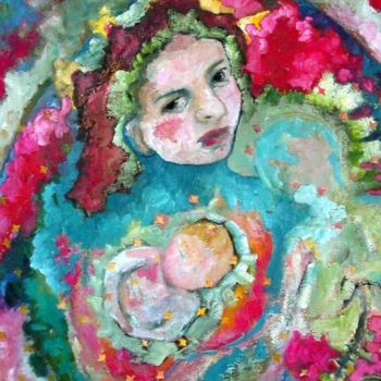 Painting titled "Celestial Mother of…" by Catherine Rogers, Original Artwork, Other