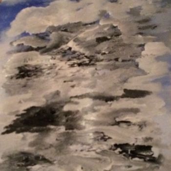 Painting titled "Mer de nuages" by Lrog, Original Artwork