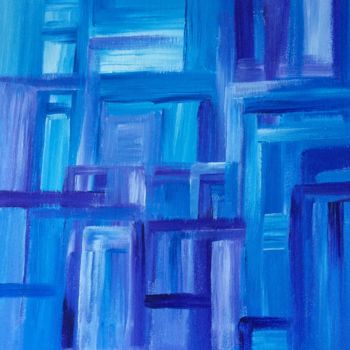 Painting titled "Blue addict" by Lrog, Original Artwork