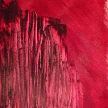 Pittura intitolato "Bambou rouge" da Lrog, Opera d'arte originale, Acrilico