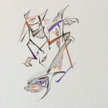 Disegno intitolato "Arsène Lupin" da Lrog, Opera d'arte originale