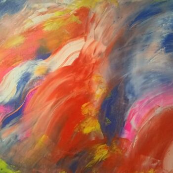 Painting titled "abstract painting" by Lodya, Original Artwork, Oil