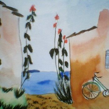 Картина под названием "LA MER - SEA - SEE" - Lodya, Подлинное произведение искусства, Масло