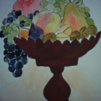 Malarstwo zatytułowany „COUPE DE FRUITS…” autorstwa Lodya, Oryginalna praca, Olej