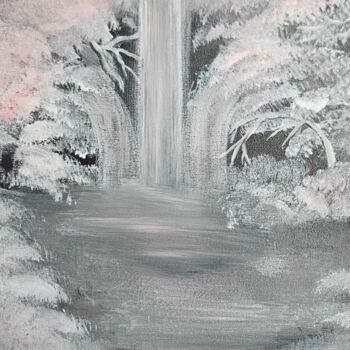 Peinture intitulée "Forêt Sakura" par Crystelle Reeves, Œuvre d'art originale, Acrylique
