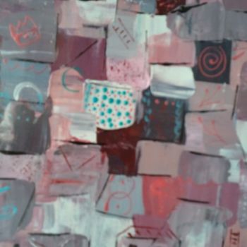 Peinture intitulée "Pink" par Christine Sautereau, Œuvre d'art originale, Huile