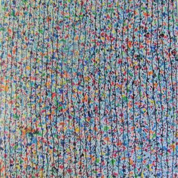 Картина под названием "Waved lines" - Christine Savi, Подлинное произведение искусства, Акрил