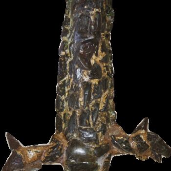 Sculpture titled "Espada Torta" by Cscelio 7, Original Artwork, Stone