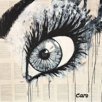 Pintura intitulada "Eyecatcher  - 1.00…" por Caroline Van Seeters, Obras de arte originais, Acrílico