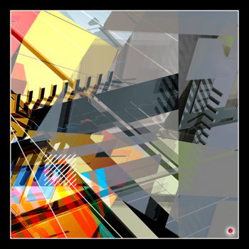 Digital Arts titled "Abstrapolis D04" by Christophe Martel (zenn), Original Artwork, 2D Digital Work