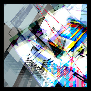 Arts numériques intitulée "Abstrapolis D06" par Christophe Martel (zenn), Œuvre d'art originale, Travail numérique 2D