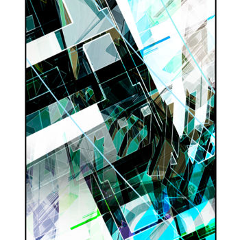 Arts numériques intitulée "Abstrapolis D19" par Christophe Martel (zenn), Œuvre d'art originale, Travail numérique 2D