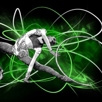 Artesanato intitulada "Danseuse #8" por Christophe Tellier, Obras de arte originais