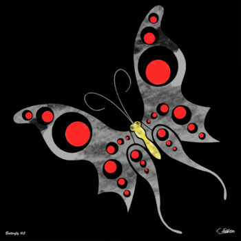 Artesanía titulada "Butterfly #3" por Christophe Tellier, Obra de arte original, Otro