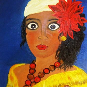 Painting titled "La habanera" by Céline Ribeiro, Original Artwork