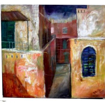 Pintura intitulada "old city-3" por Mujahidul Hassan Rana, Obras de arte originais, Óleo