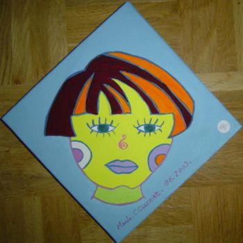 Painting titled "06-2005 - PSYCHEDEL…" by Marie C. Cudraz, Original Artwork, Other