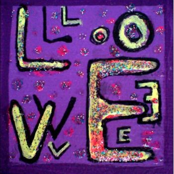 绘画 标题为“2008-12 - LOVE II” 由Marie C. Cudraz, 原创艺术品, 油