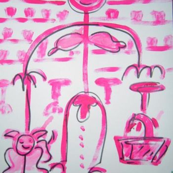 Desenho intitulada "03-2006 - BAR SNOB…" por Marie C. Cudraz, Obras de arte originais