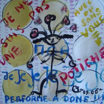 Tekening getiteld "09-2006 - JE NE SUI…" door Marie C. Cudraz, Origineel Kunstwerk