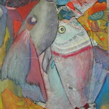 Pintura titulada "Bonne Pêche" por Cuervo, Obra de arte original