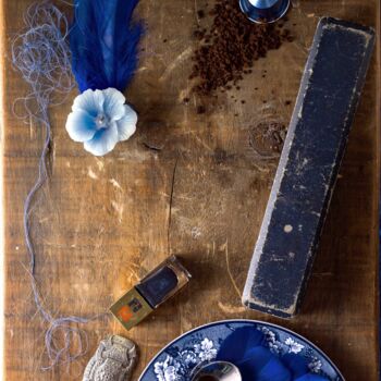 Fotografie getiteld "Blue Two" door Cunha, Origineel Kunstwerk, Digitale fotografie