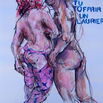 Drawing titled "Maquette du Marquis…" by Currado Malaspina, Original Artwork