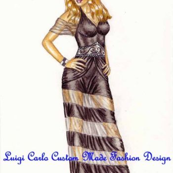 Artisanat intitulée "Luigi Carlo fashion…" par Luigi Carlo, Œuvre d'art originale, Vêtements