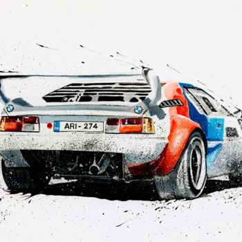 Pintura intitulada "BMW M1" por Yvan Courtet, Obras de arte originais, Acrílico