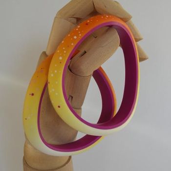Ремесла под названием "'Sunpot' bangles" - Claire Wallis, Подлинное произведение искусства
