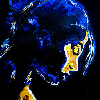 Pintura titulada "Luminous Woman in t…" por William Chemin, Obra de arte original, Acrílico Montado en Bastidor de camilla d…