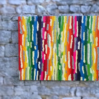 Картина под названием "rainbow" - Cyl Van Oycke, Подлинное произведение искусства, Акрил