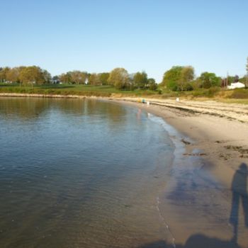 Photography titled "Shadow on the Beach" by Cynthia Brown Yackenchick, Original Artwork