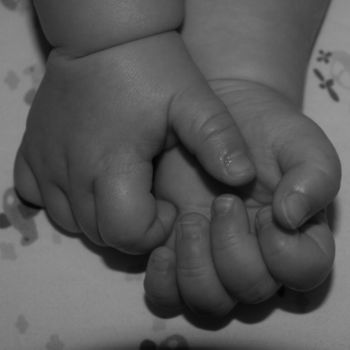 Photography titled "Little Hands" by Cynthia Brown Yackenchick, Original Artwork